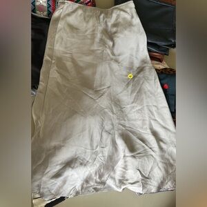 Abercrombie & Fitch Shimmering Gray Midi Skirt